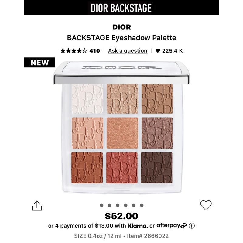 [SALE 20% bill Sephora] Phấn mắt Dior màu Nude Essentials $52