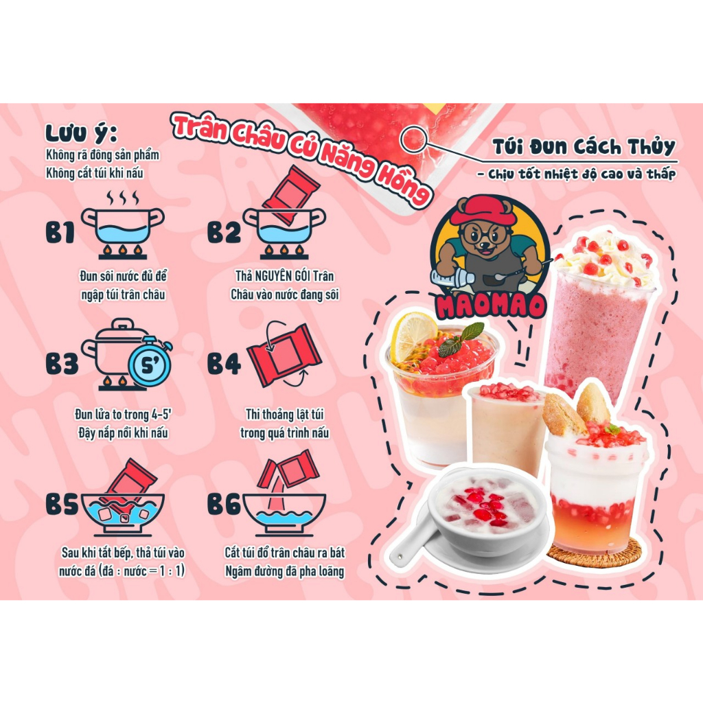 Thạch nhân dừa đông lạnh - thạch củ năng đông lạnh làm trà sen vàng, gói 500g