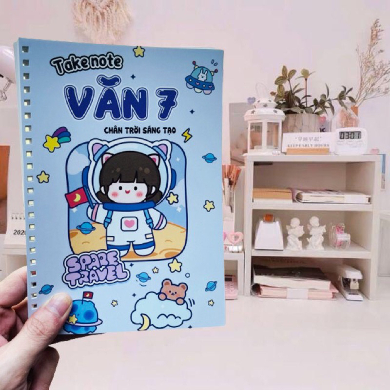Sổ tay takenote Văn 7 đủ 3 chương trình mới nhất lò xo TẶNG BỘ QUÀ SIÊU CUTE