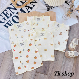 Áo gile chất xốp Miniumbaby  mềm cho bé trai và bé gái sơ sinh