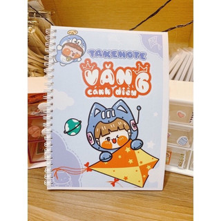 Văn 6 cánh diều sổ lò xo a5 tặng quà siêu cute
