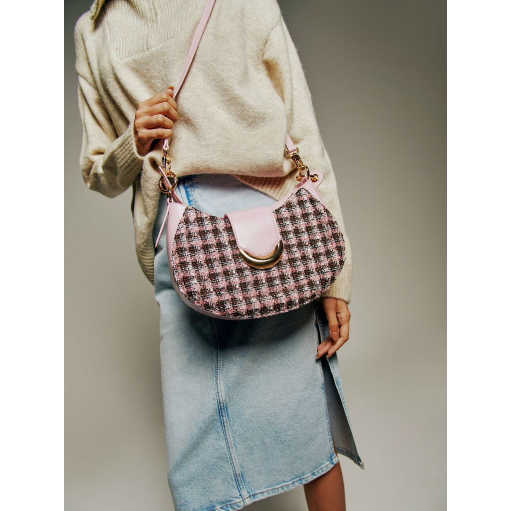 Túi kẹp nách + đeo chéo nữ size 22*14*21cm  pw2-36610004 đủ màu