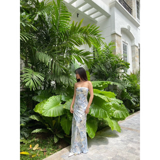 Beachclub_đầm ống lụa Manni