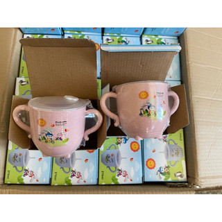 Cốc uống nước lúa mạch kèm ống hút cho bé