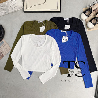 Áo Thun Nữ Croptop Dài Tay Đơn Giản TODAY STYLE A871 Sang Chảnh