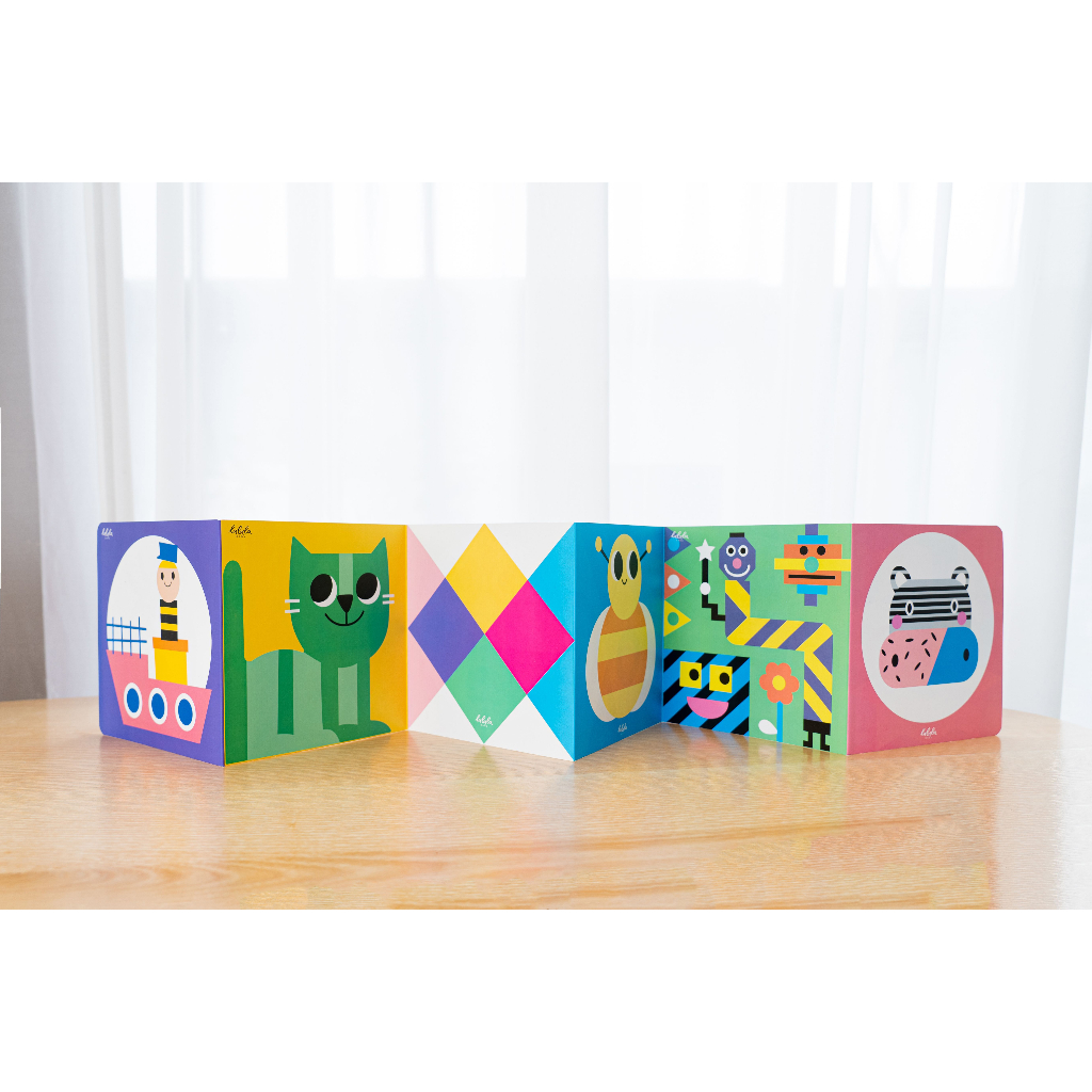 Bộ thẻ kích thích thị giác cho bé - Thẻ gấp và thẻ decal dán tường