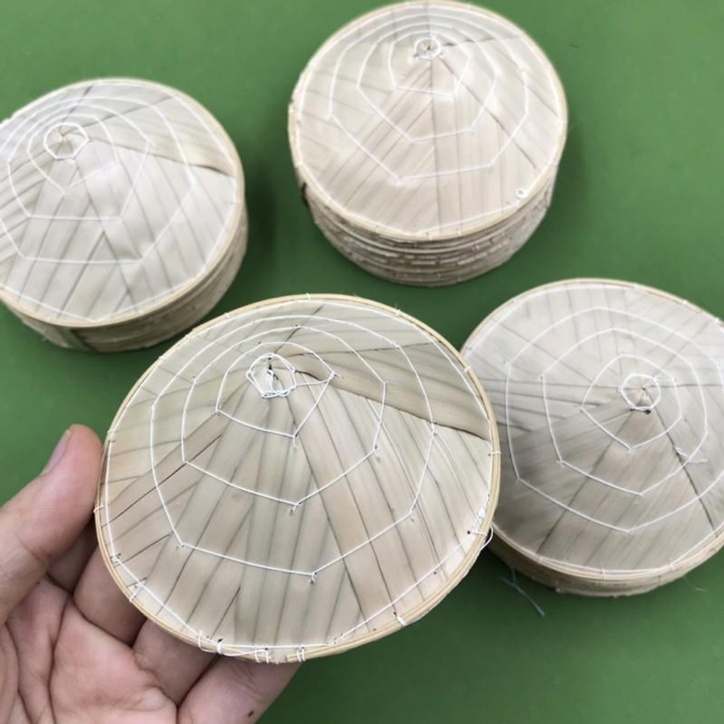 NÓN LÁ MINI TRANG TRÍ (đường kính 7.5cm/9.5cm/12cm/14.5cm