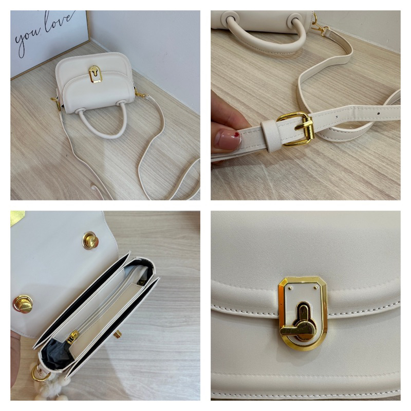 Túi đeo chéo nữ MM Bags da đẹp size 20 túi xách đi chơi
