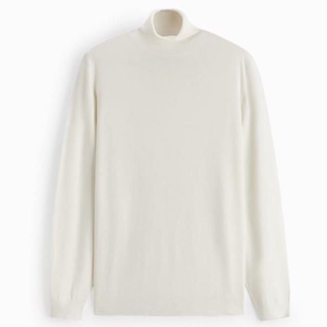 Áo nam cổ lọ Zara authentic BASIC HIGH NECK SWEATER size S