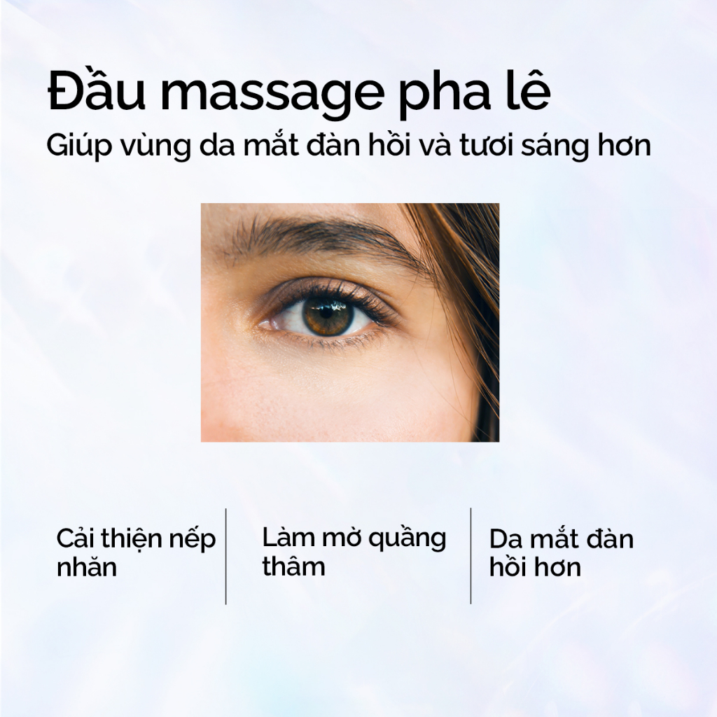 Kem mắt đầu pha lê massage 360 độ SKINTIFIC 20g