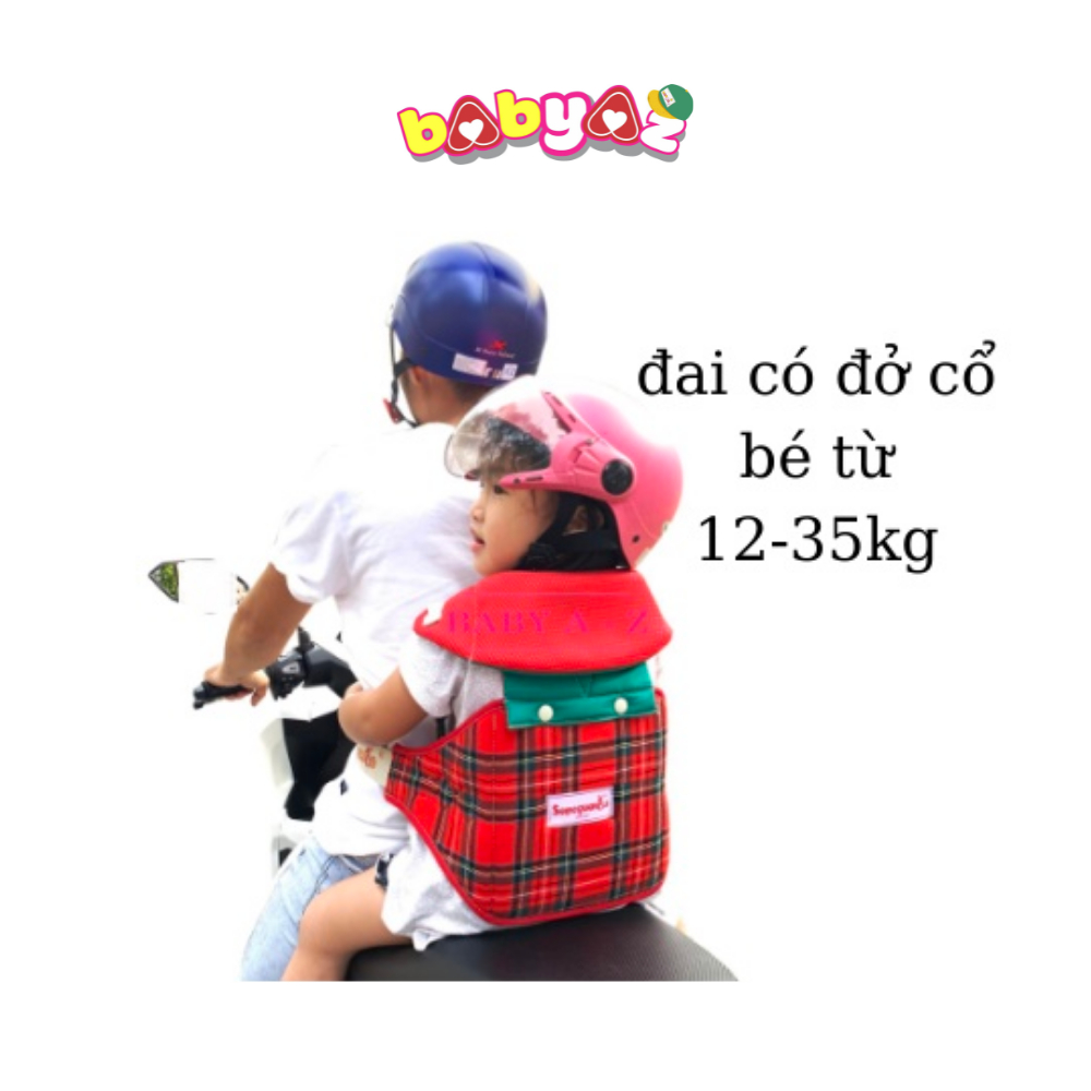 Đai Xe Máy Có Đở Cổ Supeguardo Đai Xe An Toàn Cho Trẻ Em Đai Cao Cấp Thương Hiệu Thái Lan