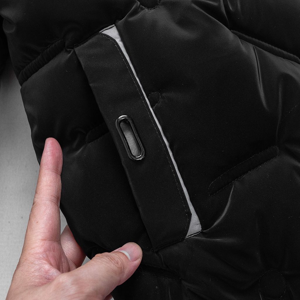 Áo khoác nam, áo khoác phao nam bóng mũ lông in chữ mùa đông. AK29