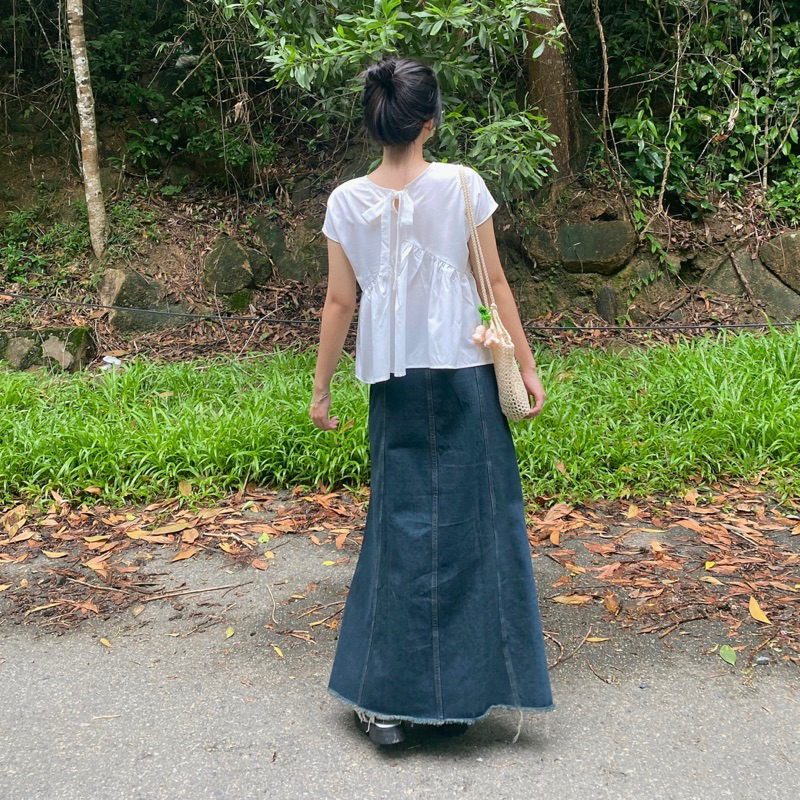 Áo babydoll thắt nơ phía sau - Aufra studio