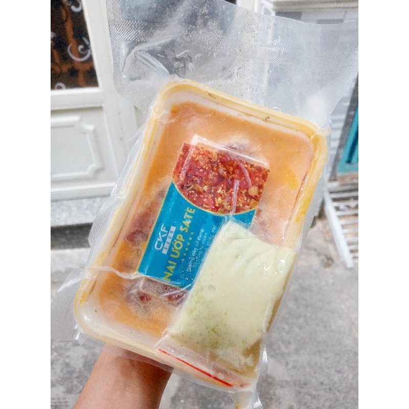 Thịt nai phi lê ướp sa tế thơm ngon chuẩn vị, hộp~ 500g