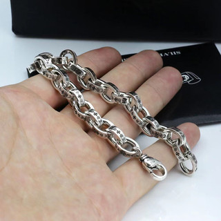 [ẢNH THẬT] Lắc tay Paper Chrome Heart bạc loại lớn.
