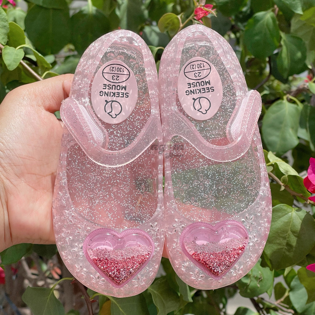 Giày búp bê trái tim nhựa thơm cho bé kèm video và ảnh thật - Lagim House
