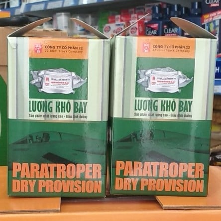 Lương khô bay 1 hộp 1kg 10 phong 20 thanh