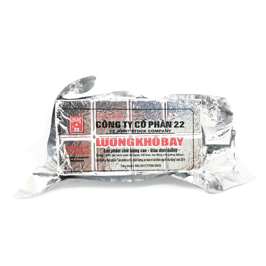 Lương khô bay 1 hộp 1kg 10 phong 20 thanh