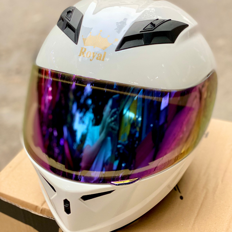 Mũ bảo hiểm M266 2 kính chính hãng màu đen bóng