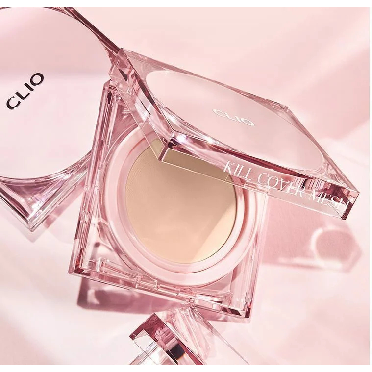 Cushion Phấn Nước Clio Hồng Kill Cover Mesh Glow SPF50+ PA++++ 15gx2