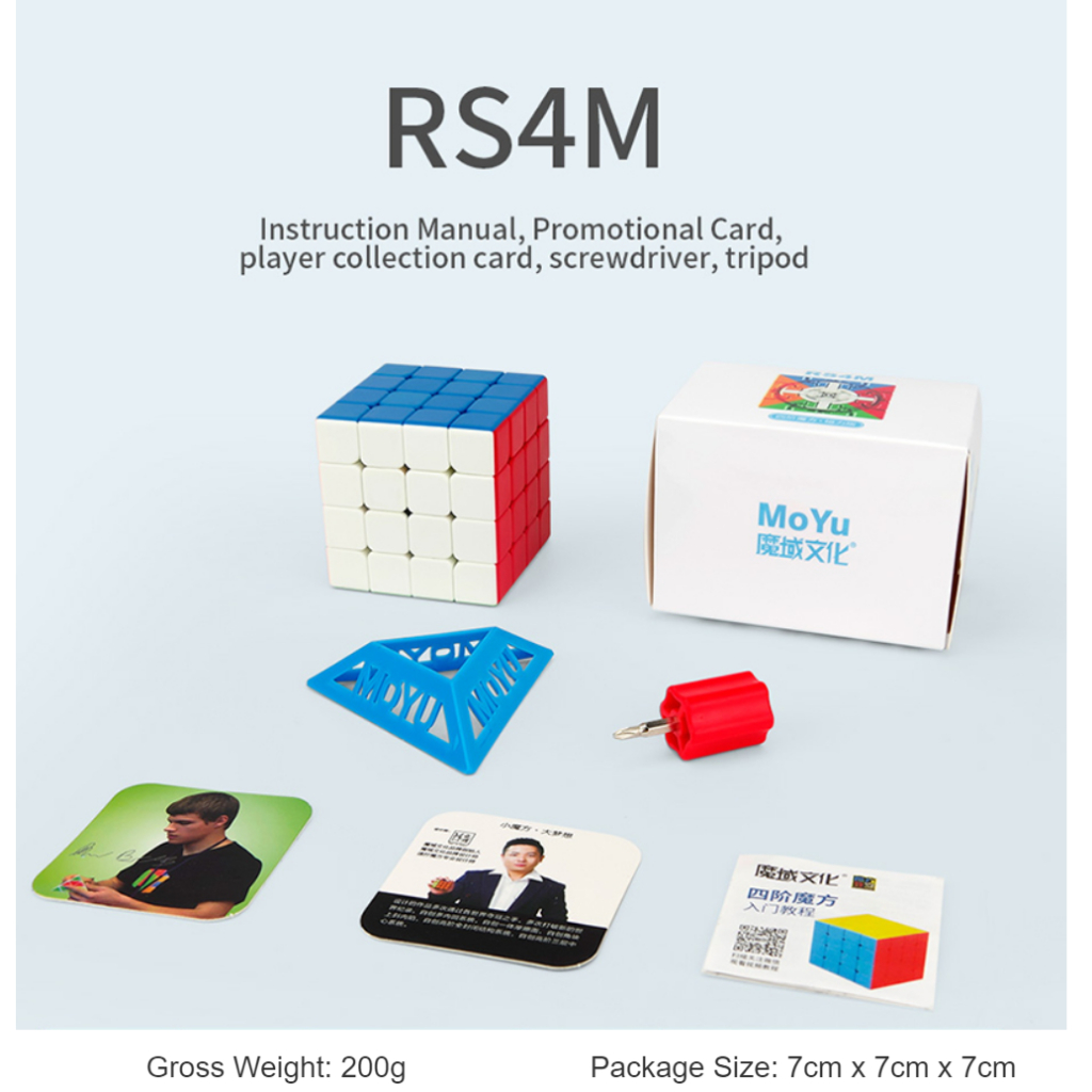 Rubik Moyu RS4M stkless 4 tầng