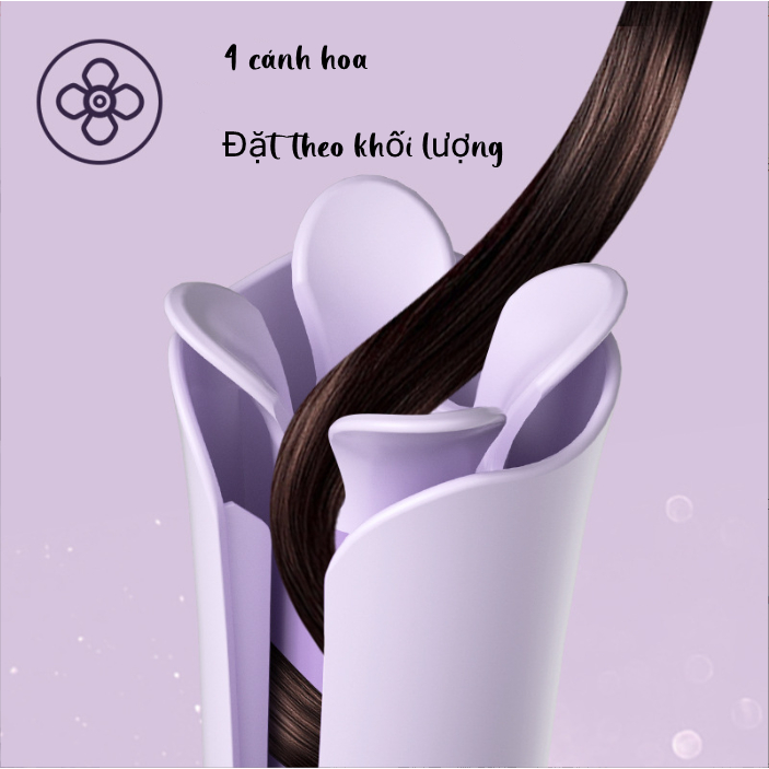 Hình cánh hoa 32 mm Máy uốn tóc tự động có ion âm bảo vệ tóc hàng chính hãng VAV mẫu mới 2023 NEW VAV 022D