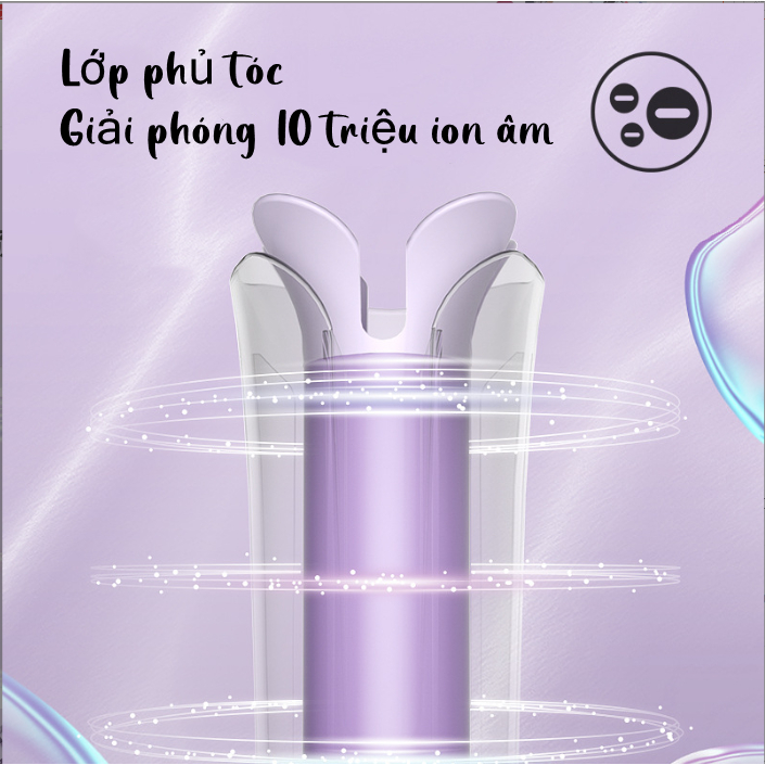 Hình cánh hoa 32 mm Máy uốn tóc tự động có ion âm bảo vệ tóc hàng chính hãng VAV mẫu mới 2023 NEW VAV 022D