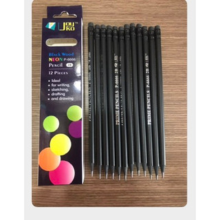 Bút chì thân gỗ đen 2b 6666