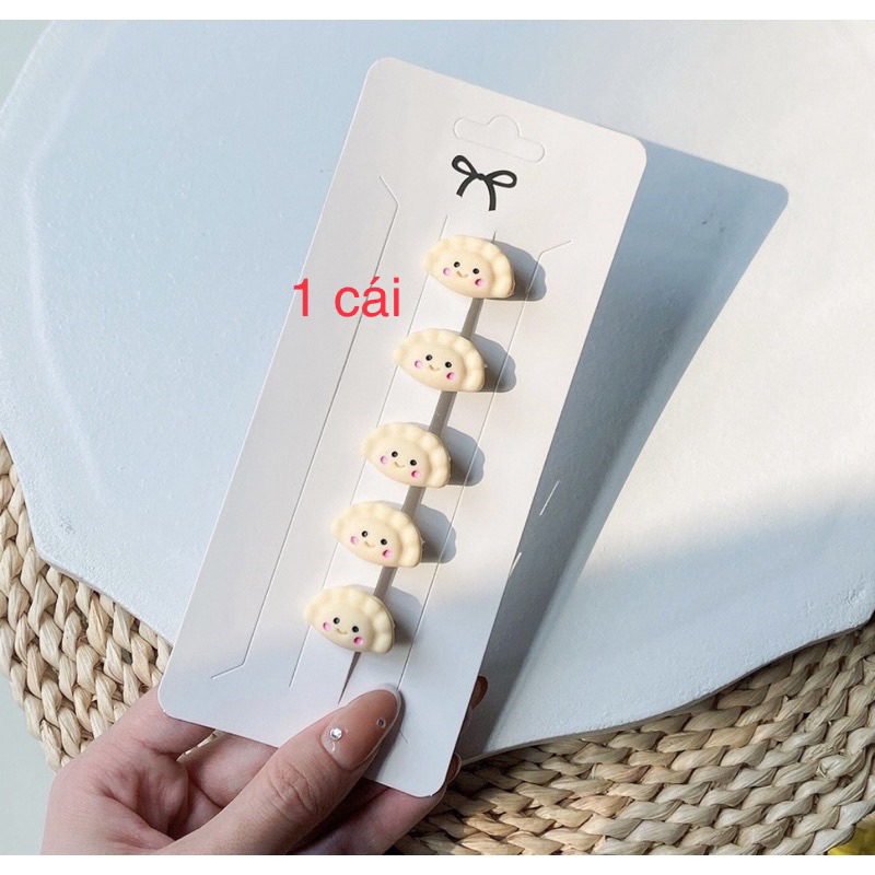 Kẹp tóc hình trái tim/ quả đào/ nơ/ trái tim thời trang cho nữ