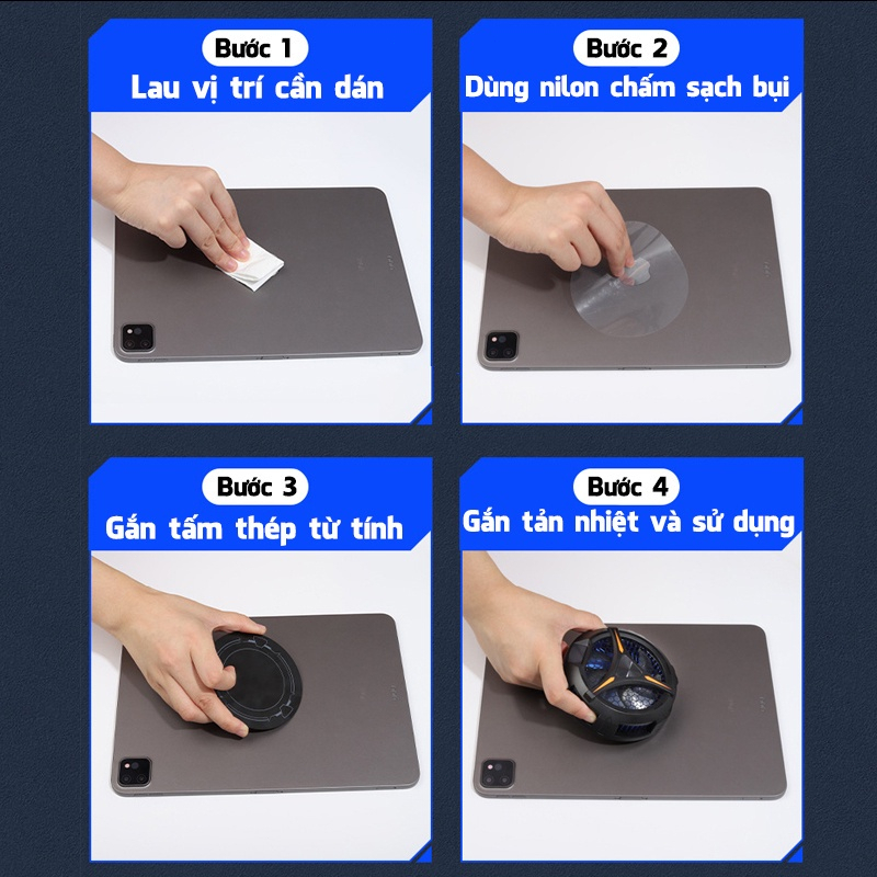 Quạt tản nhiệt sò lạnh IPAD,Tản nhiệt sò nóng lạnh 27W siêu lạnh dành cho máy tính bảng TC-3MAX