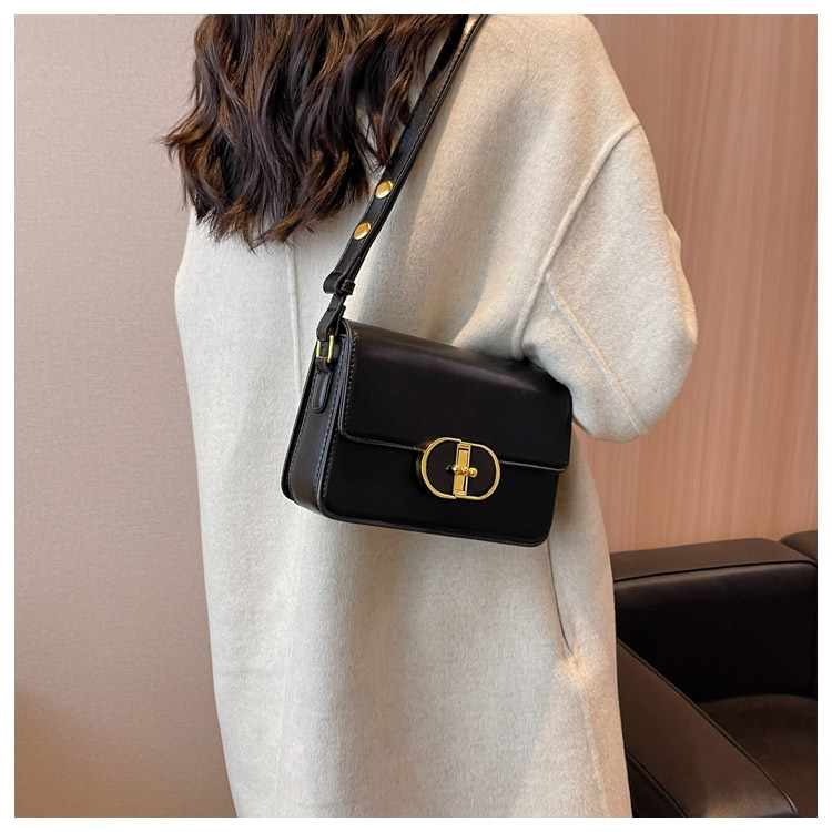 Túi nữ đeo vai đeo chéo dạng hộp khóa đá - T7