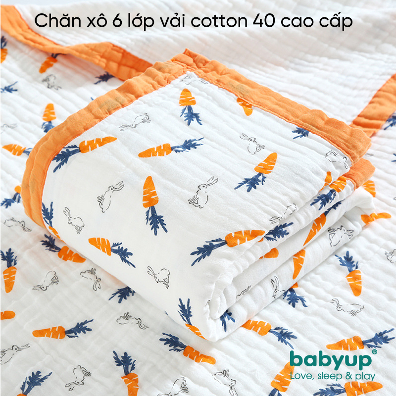 Chăn xô Babyup dành cho bé, giúp giữ ẩm, thoáng khí, đa năng, cao cấp