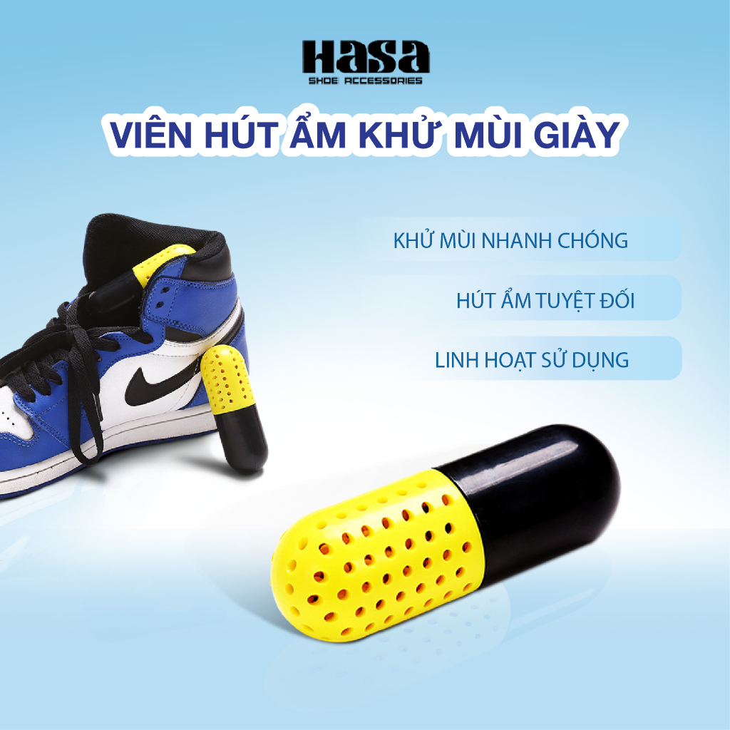 Viên hút ẩm khử mùi giày dép, và đồ vật đa năng CURE PILL HASA KMG01G3