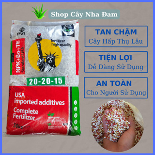 Phân NPK 20-20-15+TE+BO Chuyên Hoa Cây Cảnh 1KG