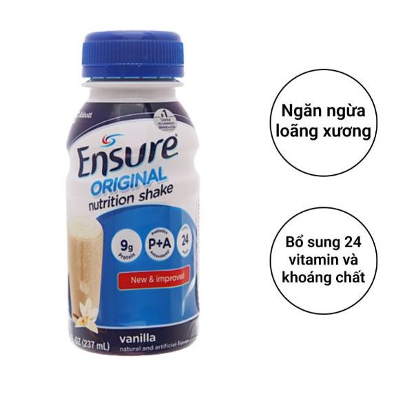 Ensure nước vani thùng 24 chai