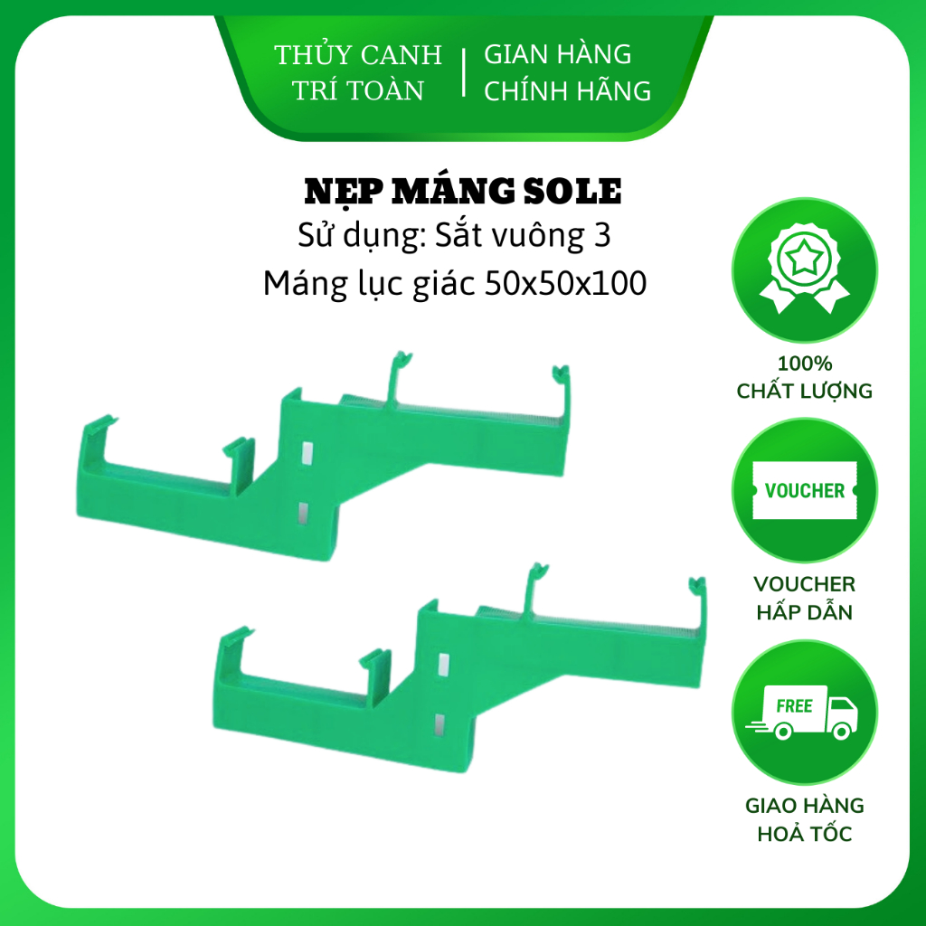 Nẹp sắt bằng nhựa So Le dùng cho giàn trồng rau thủy canh