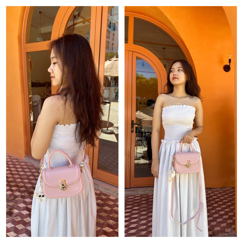 Túi đeo chéo nữ MM Bags da đẹp size 20 túi xách đi chơi
