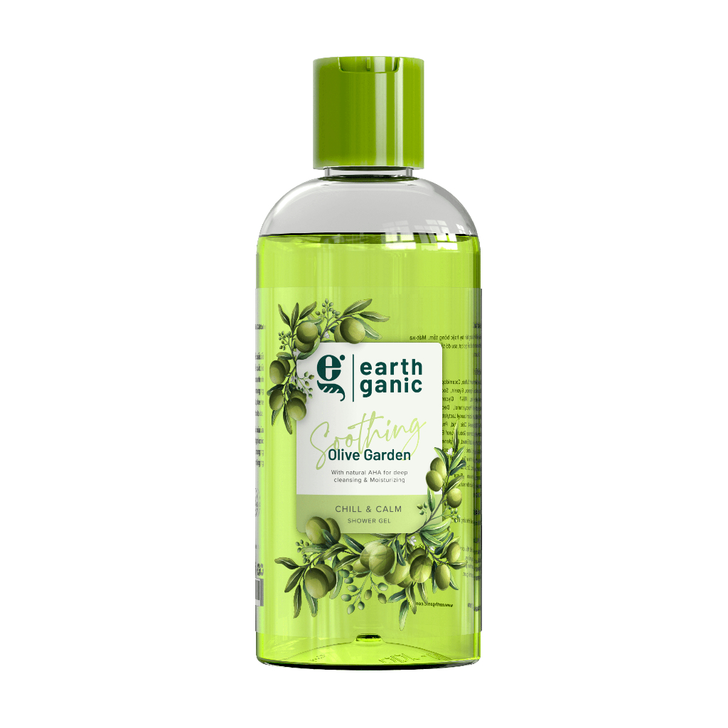 Sữa Tắm Thiên Nhiên Earthganic Hương Ô-liu Cấp Ẩm Làm Sạch Sâu Với AHA Từ Trái Cây 500ml