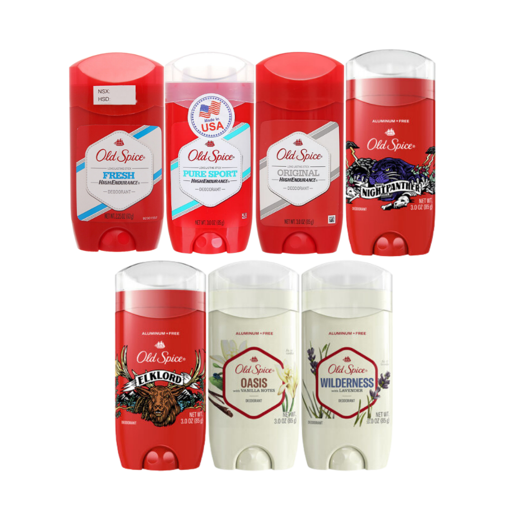 Lăn Khử Mùi Old Spice Sáp Nhiều Mùi Hương Ngăn Mồ Hôi Cho Nam Giới 73g 85g