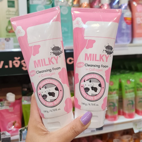 Sữa Rửa Mặt Trắng Da, Ngừa Lão Hóa AR Gluta Milky Cleansing Foam 190ml