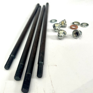 (Đũa đầu , cùi xong , bu lông ) 7mm  thép tôi đen siêu cứng độ dùng lòng dài 78 mm Wave Dream Si50 Ex50 SYM (Bộ 4 Cây)