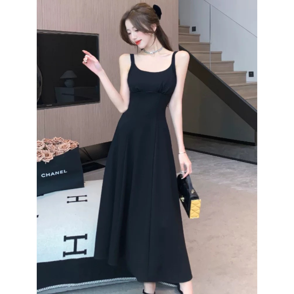 Váy Hai Dây Dáng Xòe Hack Dáng, Đầm Dáng Dài Phong Cách Hàn Quốc Siêu Xinh - Lilly Dress