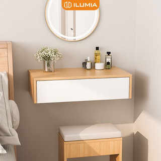 Bàn trang điểm, bàn phấn có hộc kéo treo tường thương hiệu ilumia - ip291