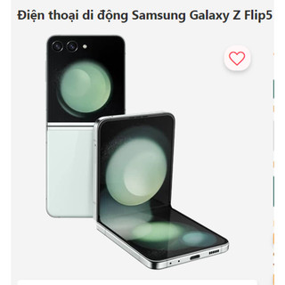 Điện thoại di động samsung galaxy z flip5 8gb/512gb - chính hãng hàng lướt