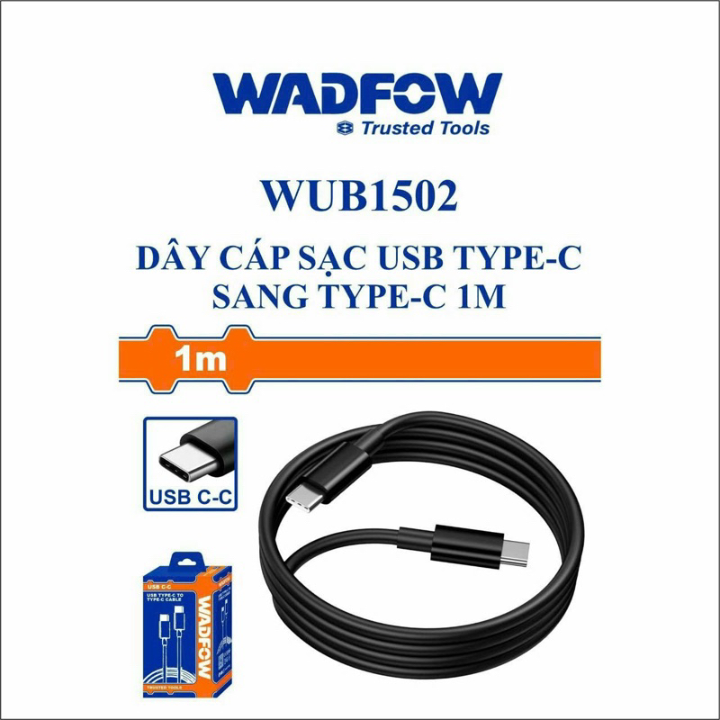 Dây cáp sạc USB type C sang type C WADFOW WUB1502