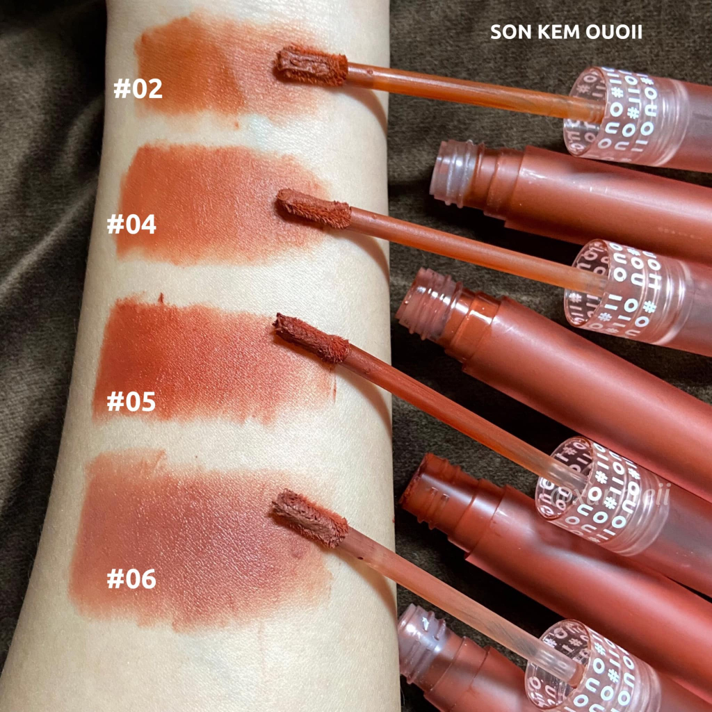 Son Lì Ouoii Lâu Trôi Không Thấm Nước Mềm Mịn Môi Không Gây Khô Môi