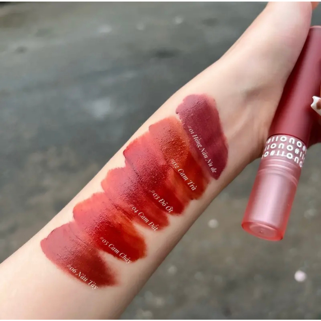 Son Lì Ouoii Lâu Trôi Không Thấm Nước Mềm Mịn Môi Không Gây Khô Môi