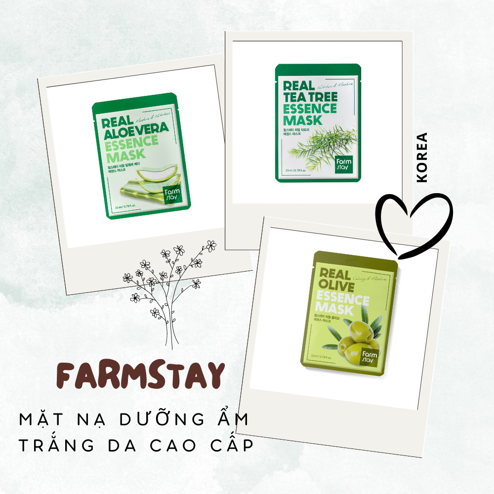 Mặt nạ cấp ẩm Hàn Quốc The rucy Farmstay Real 23ml