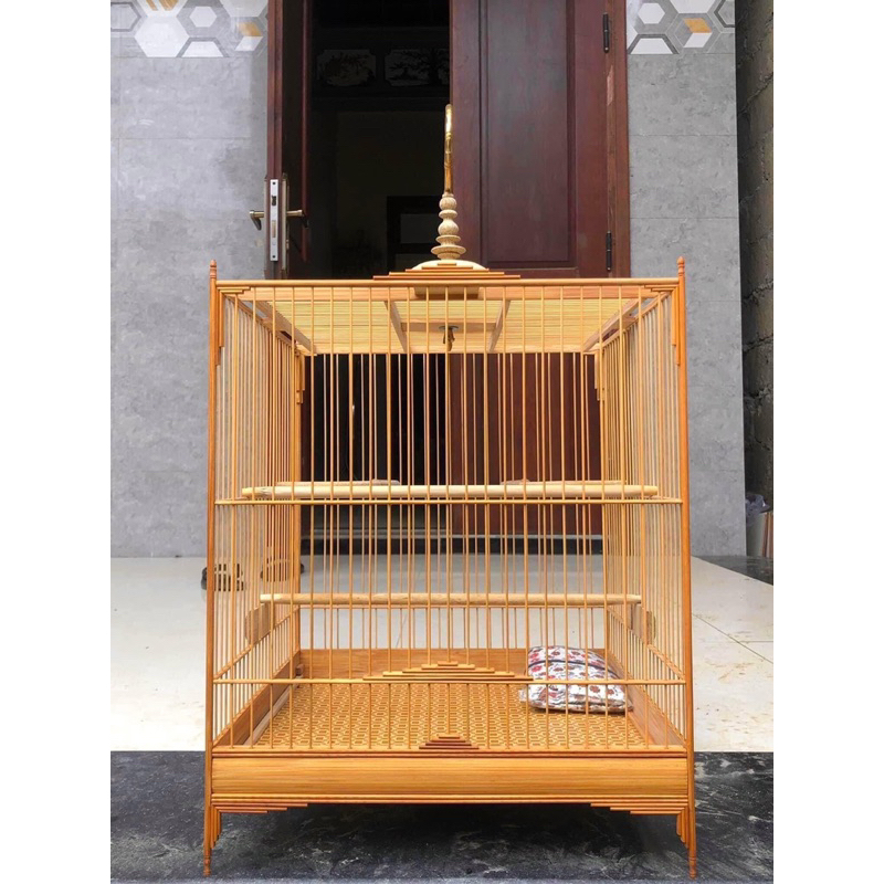 Khung lồng chim Chào Mào Tre già kỹ siêu dễ ráp kèm theo phụ kiện đẹp