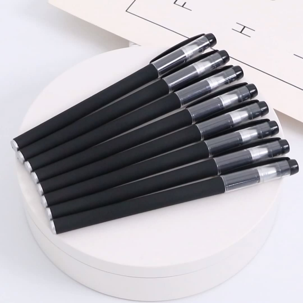 Bút bi viết chữ đẹp ngòi 0.5mm mực Gel có nắp tiện dụng, bút Gel mực nước tiện dụng